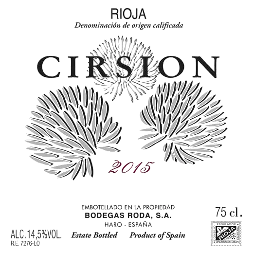 Bodegas Roda Cirsion 2015 75cl Red Wine - Image 3
