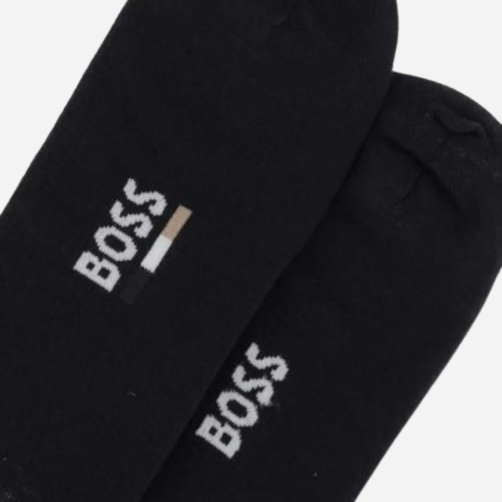 BOSS 2-Pack Ankle Length Black Cotton Blend Socks - Image 3