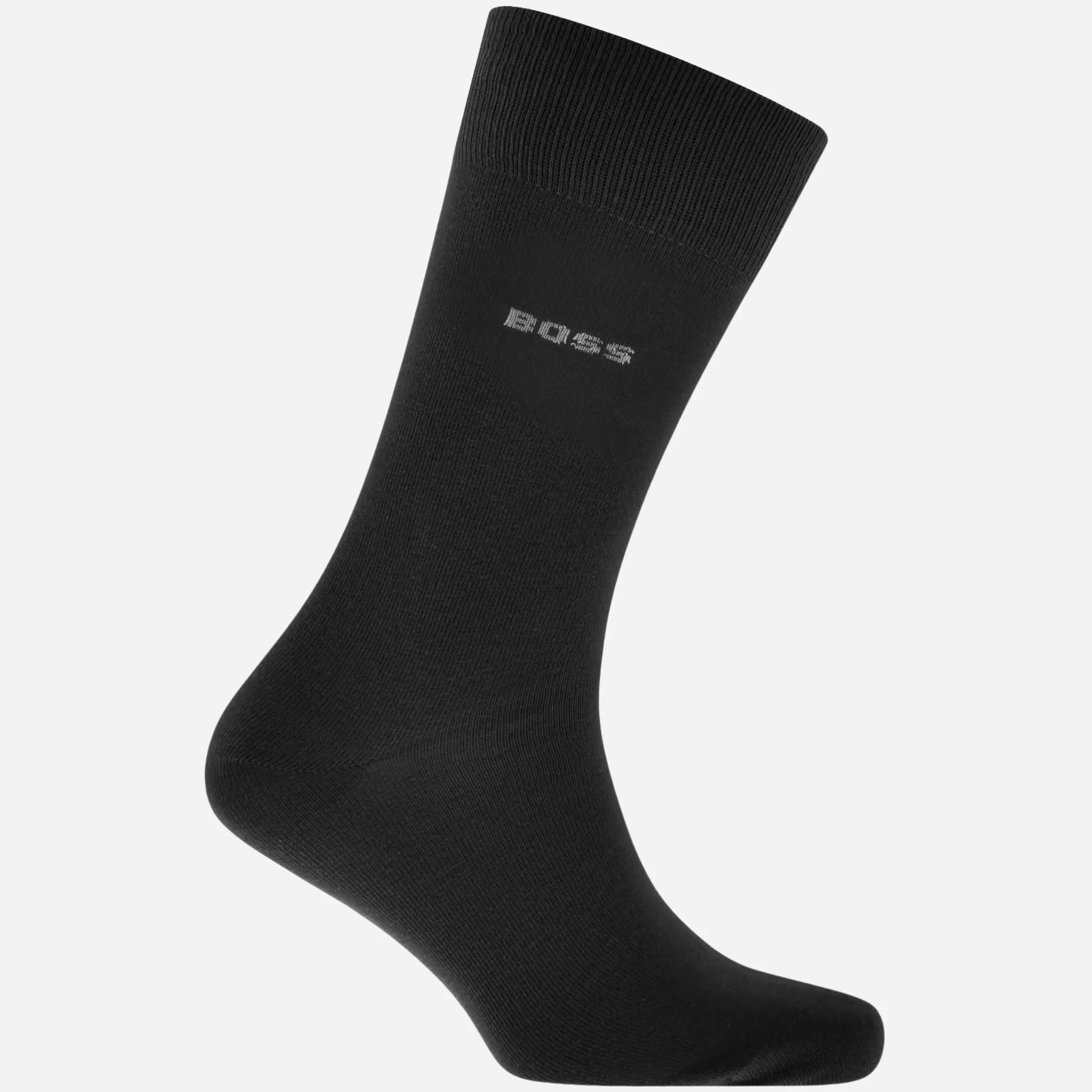 BOSS 2-Pack Black Cotton Blend Regular Length Socks with Gift Set Bag - Image 2