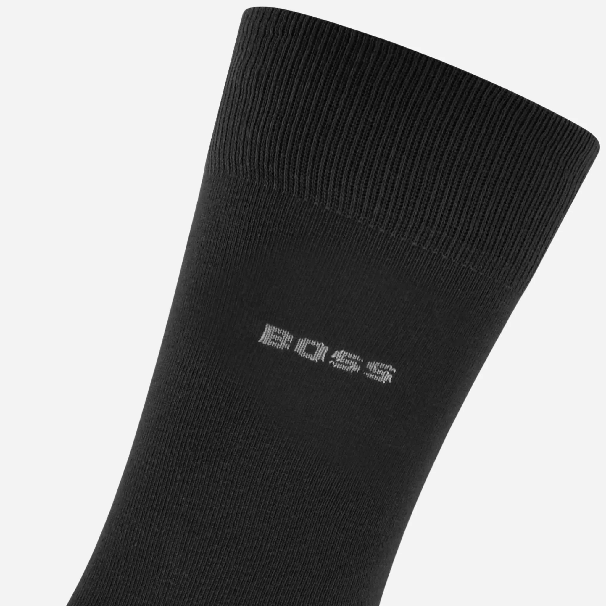 BOSS 2-Pack Black Cotton Blend Regular Length Socks with Gift Set Bag - Image 3