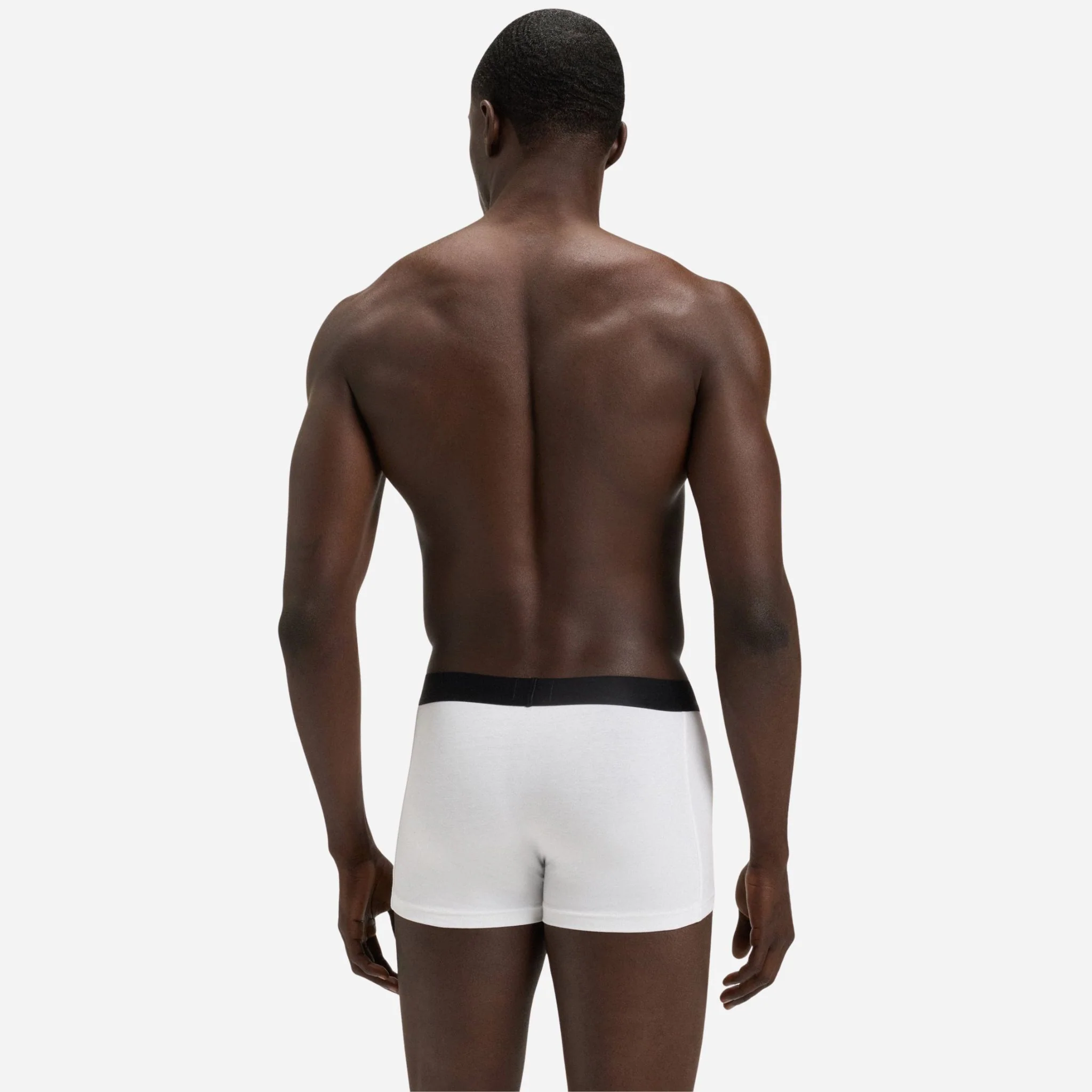 BOSS 3-Pack Cotton Stretch BOSS One Boxer Trunks with Logo Waistbands - Image 3