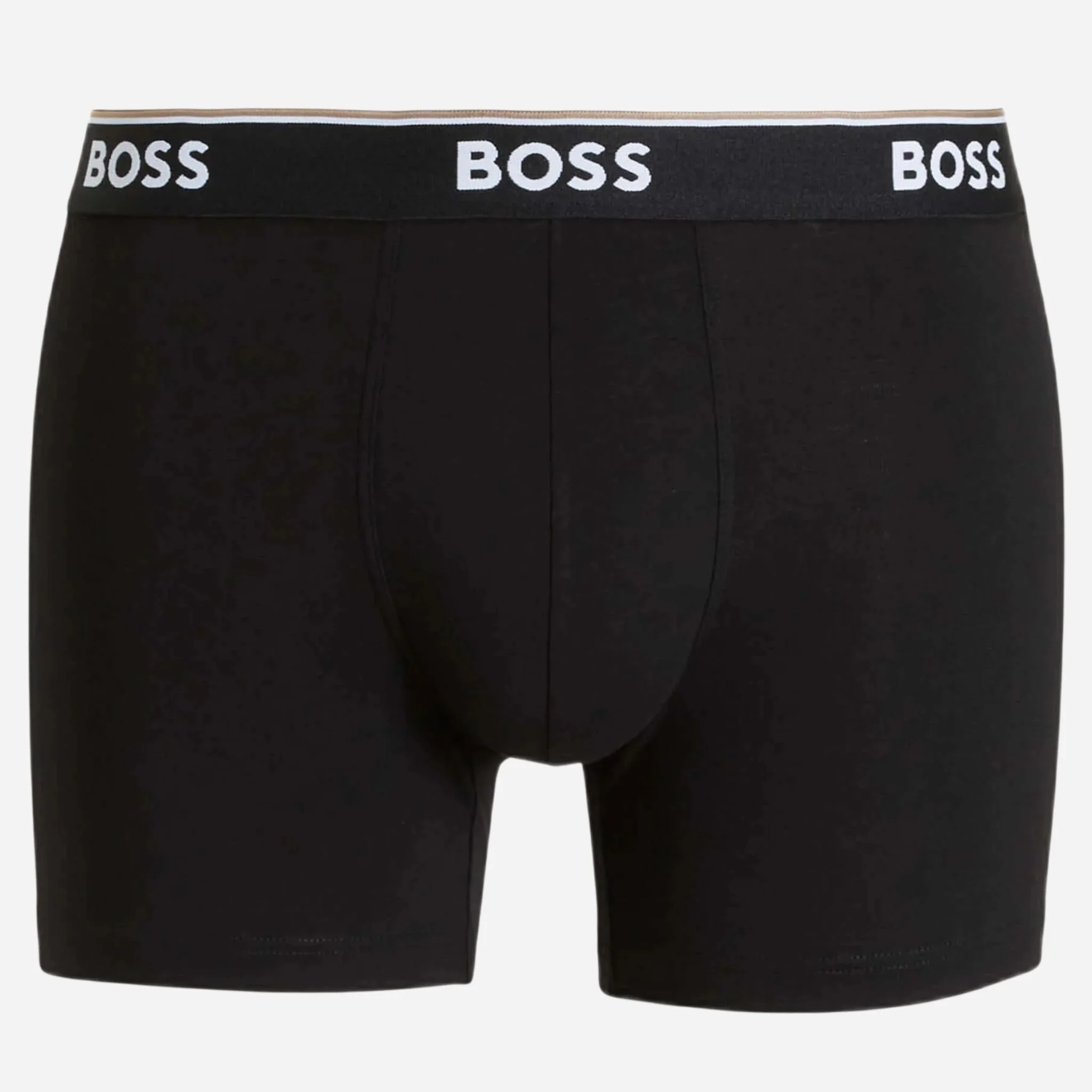 BOSS 3-Pack Cotton Stretch Power Boxer Briefs with Logo and Stripe Waistbands - Image 4