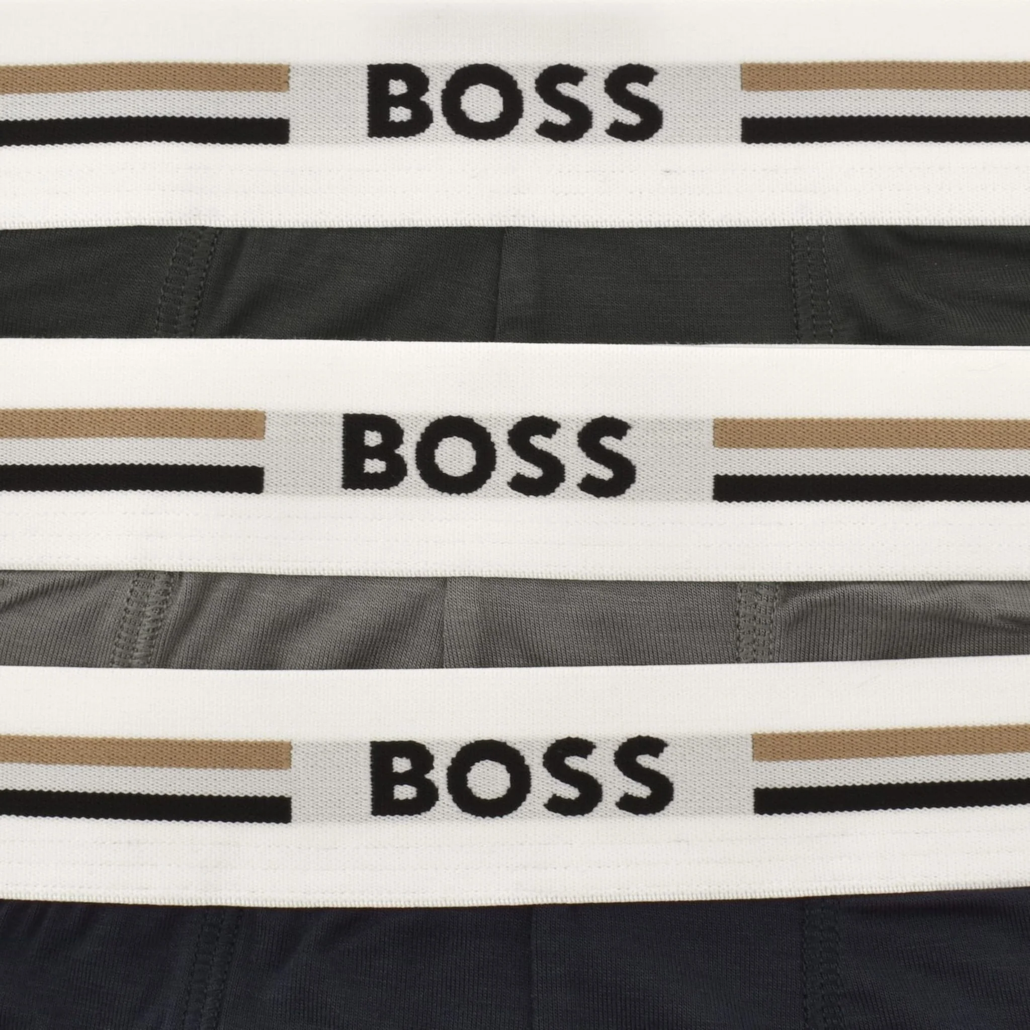 BOSS 3-Pack of Viscose Stretch Revive Boxer Shorts with Three Stripe and Logo Waistband - Image 5