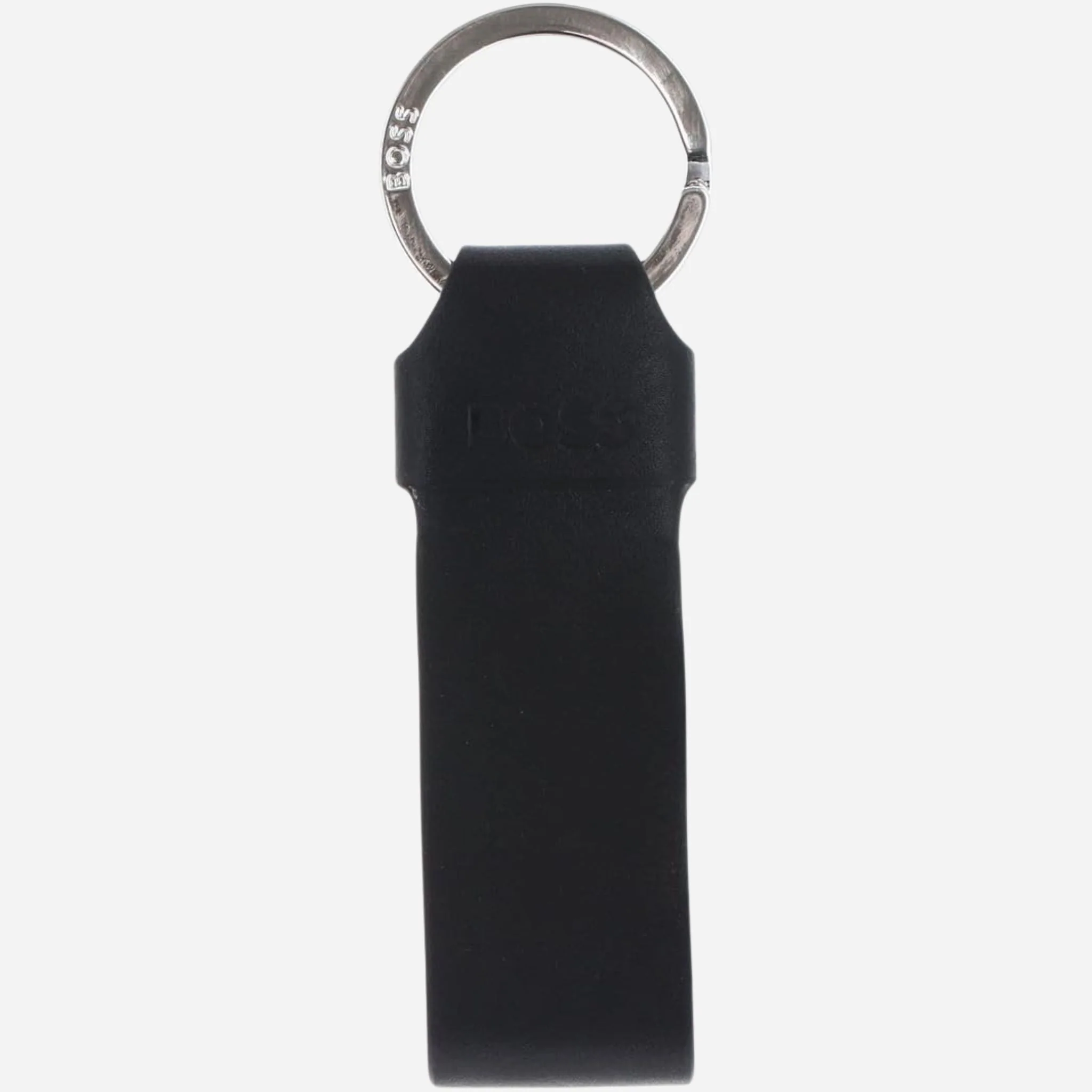 BOSS 8CC Black Leather Trifold Wallet and Black Leather Key Fob Gift Set - Image 6