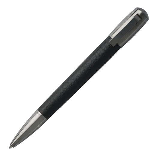BOSS A4 Black Leather Folder, Ballpoint and Keyring Set - Image 4