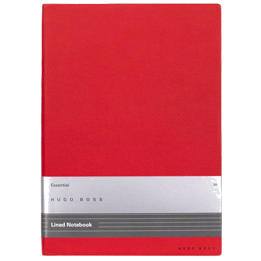 BOSS A5 Red Essential Storyline Lined Notebook
