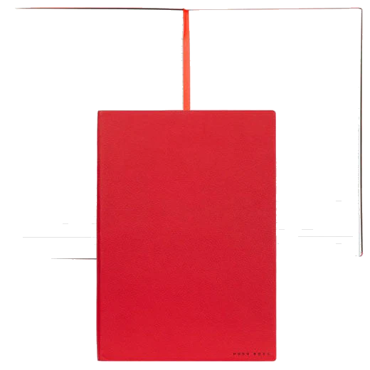 BOSS A5 Red Essential Storyline Lined Notebook - Image 4