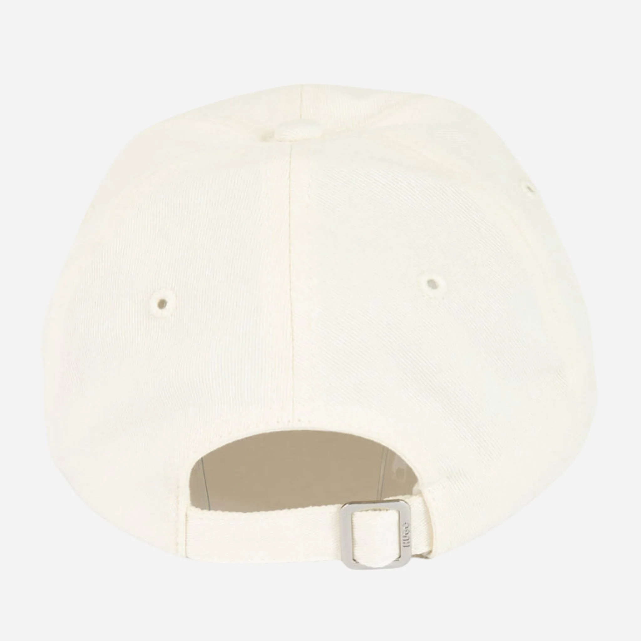BOSS Ally Cream Cotton-Twill Cap with Embroidered Edges and Hugo Logo - Image 3