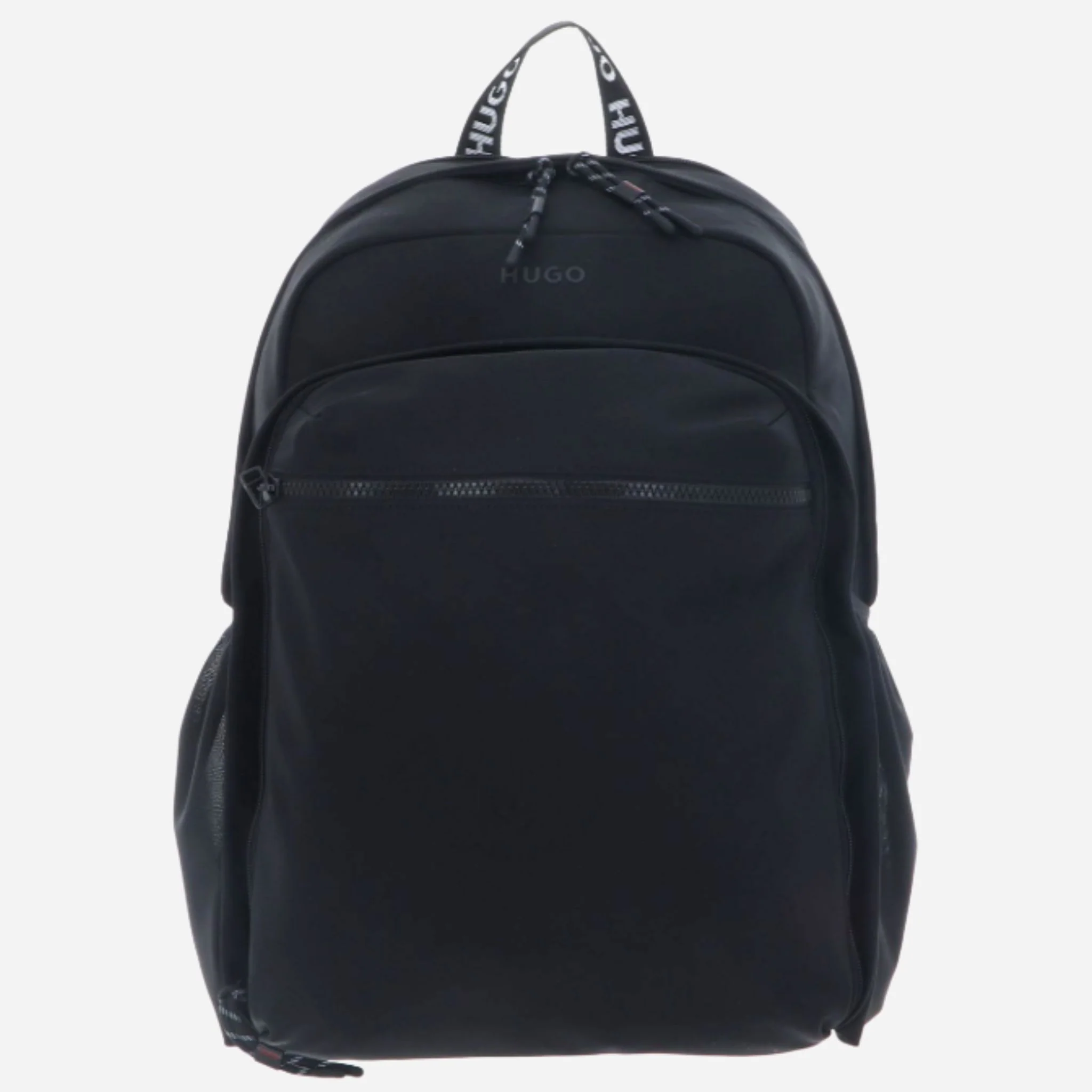 BOSS Ayden Black Backpack with Hugo Raised Logo