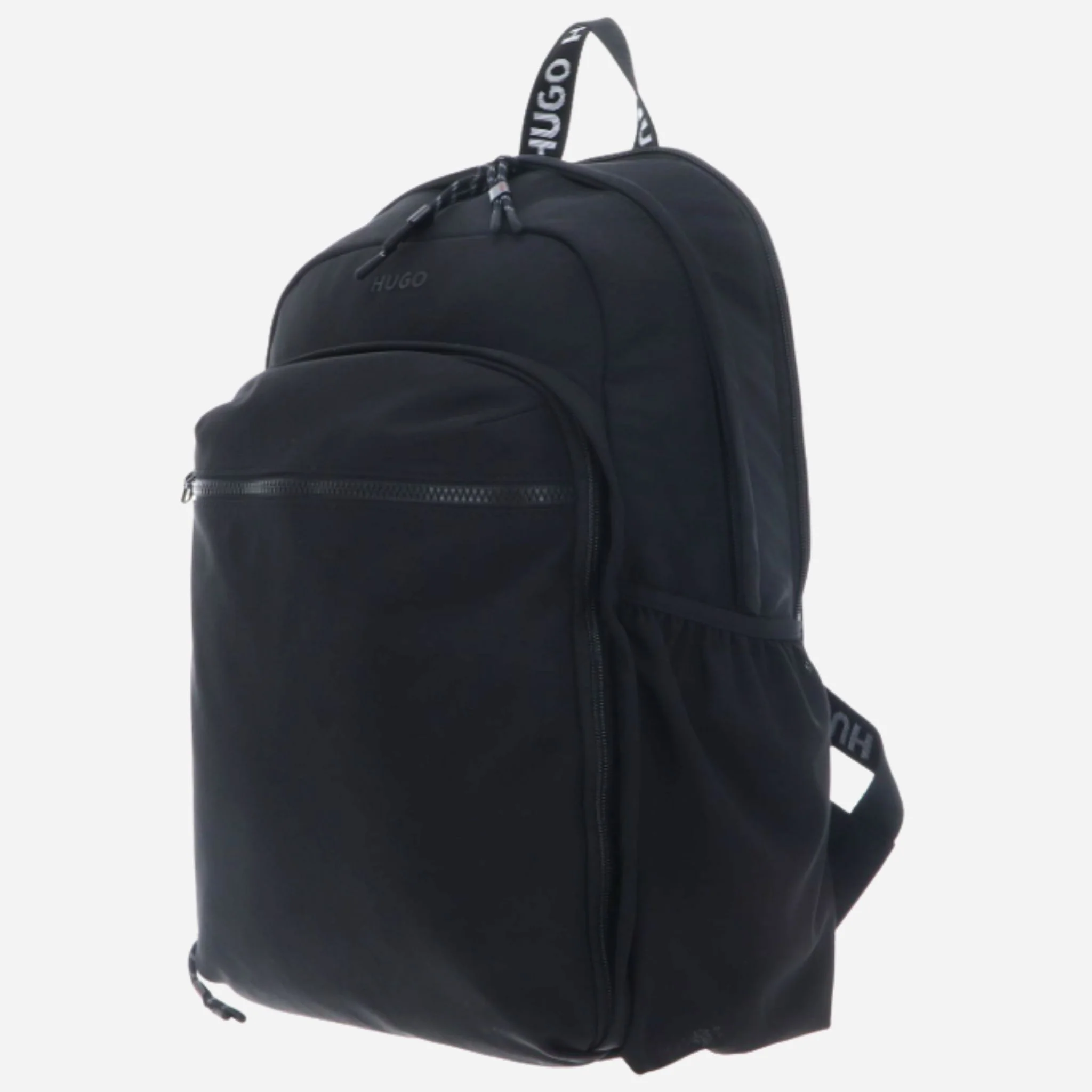 BOSS Ayden Black Backpack with Hugo Raised Logo - Image 3