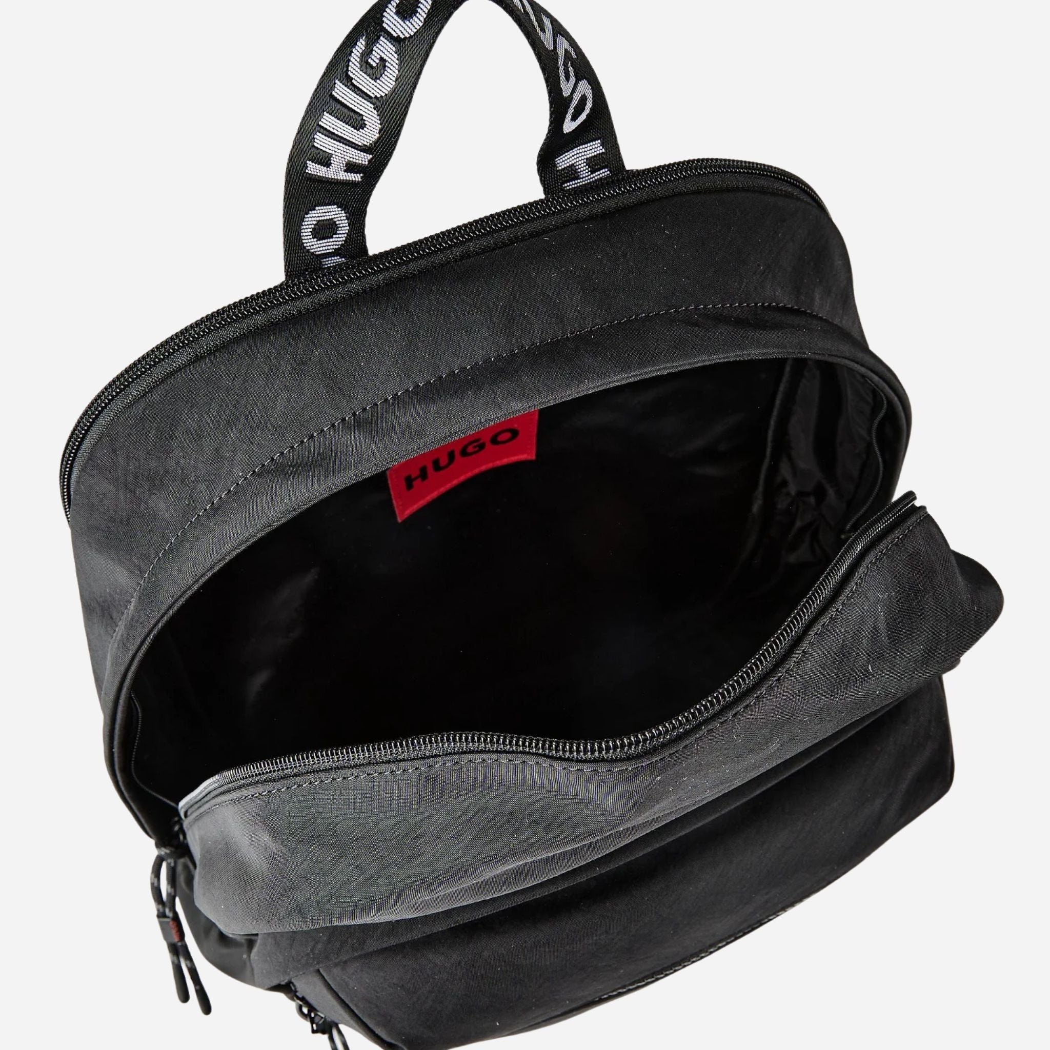 BOSS Ayden Black Backpack with Hugo Raised Logo - Image 7