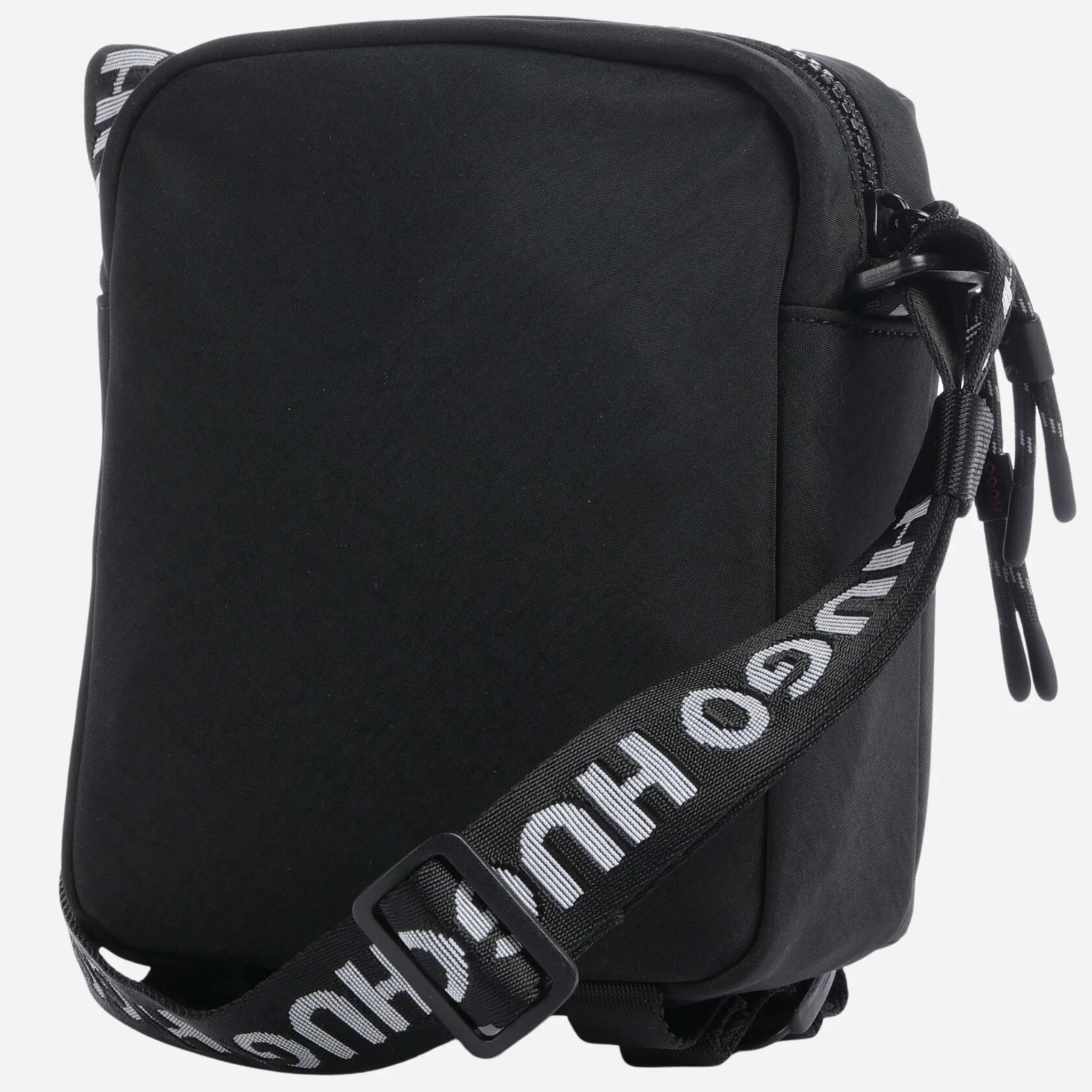 BOSS Ayden Black NS Zip Cross Body Bag with Raised Hugo Logo - Image 2