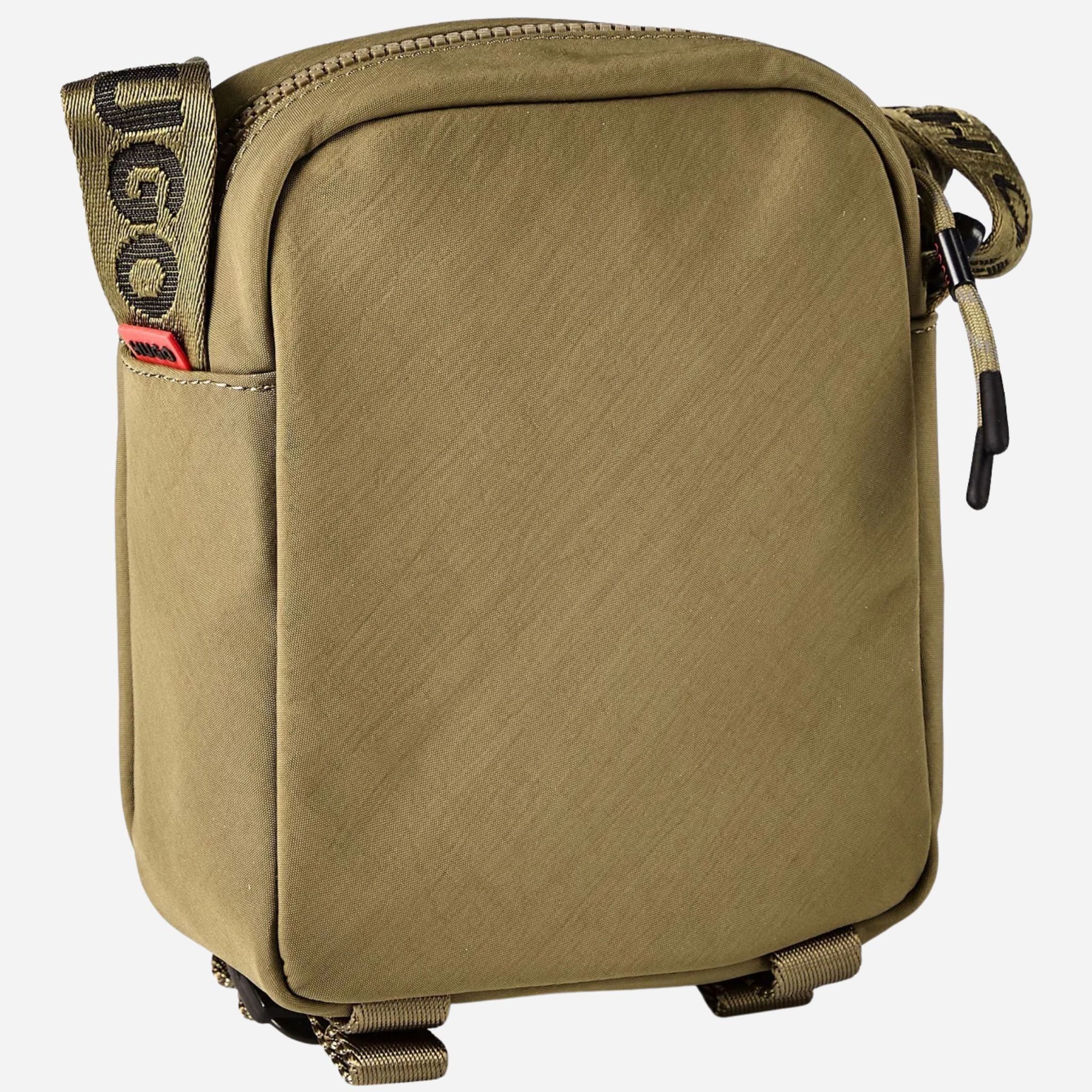 BOSS Ayden Green NS Zip Cross Body Bag with Raised Hugo Logo - Image 2