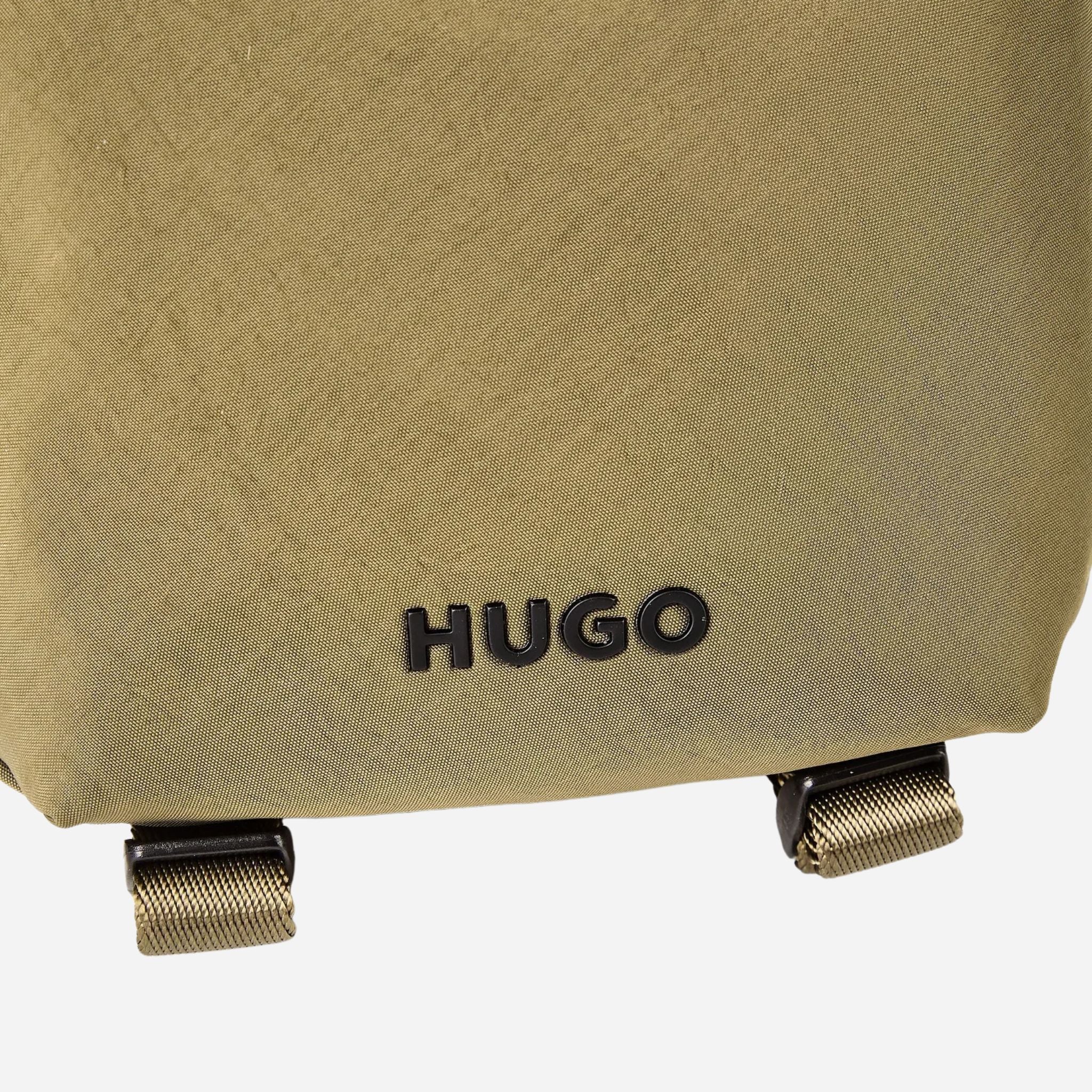 BOSS Ayden Green NS Zip Cross Body Bag with Raised Hugo Logo - Image 3
