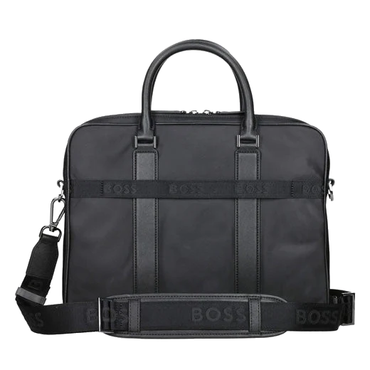 BOSS 'B' Icon Slim Document Case in Black - Image 2