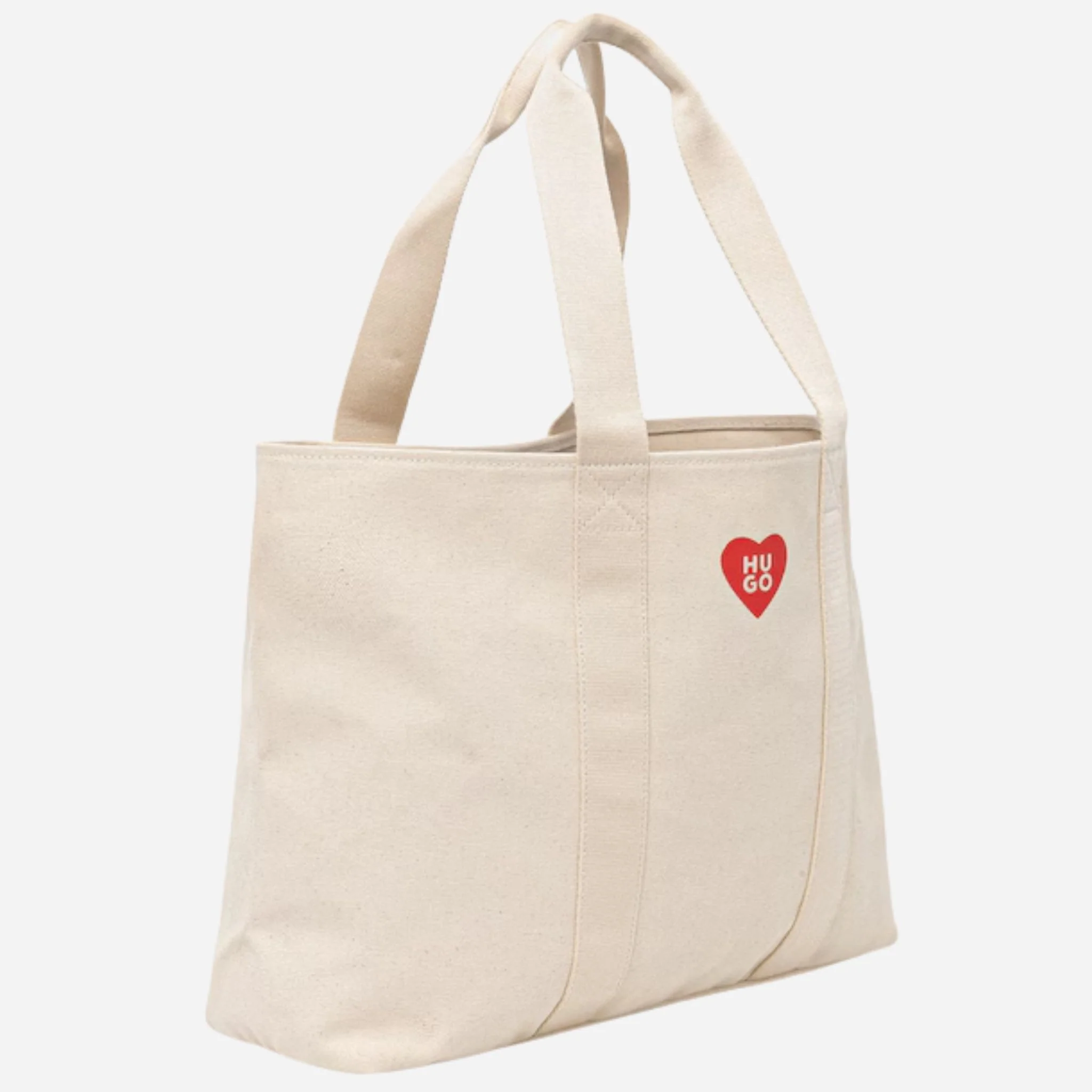 BOSS Becky Beige Tote with Hugo Heart Logo - Image 2