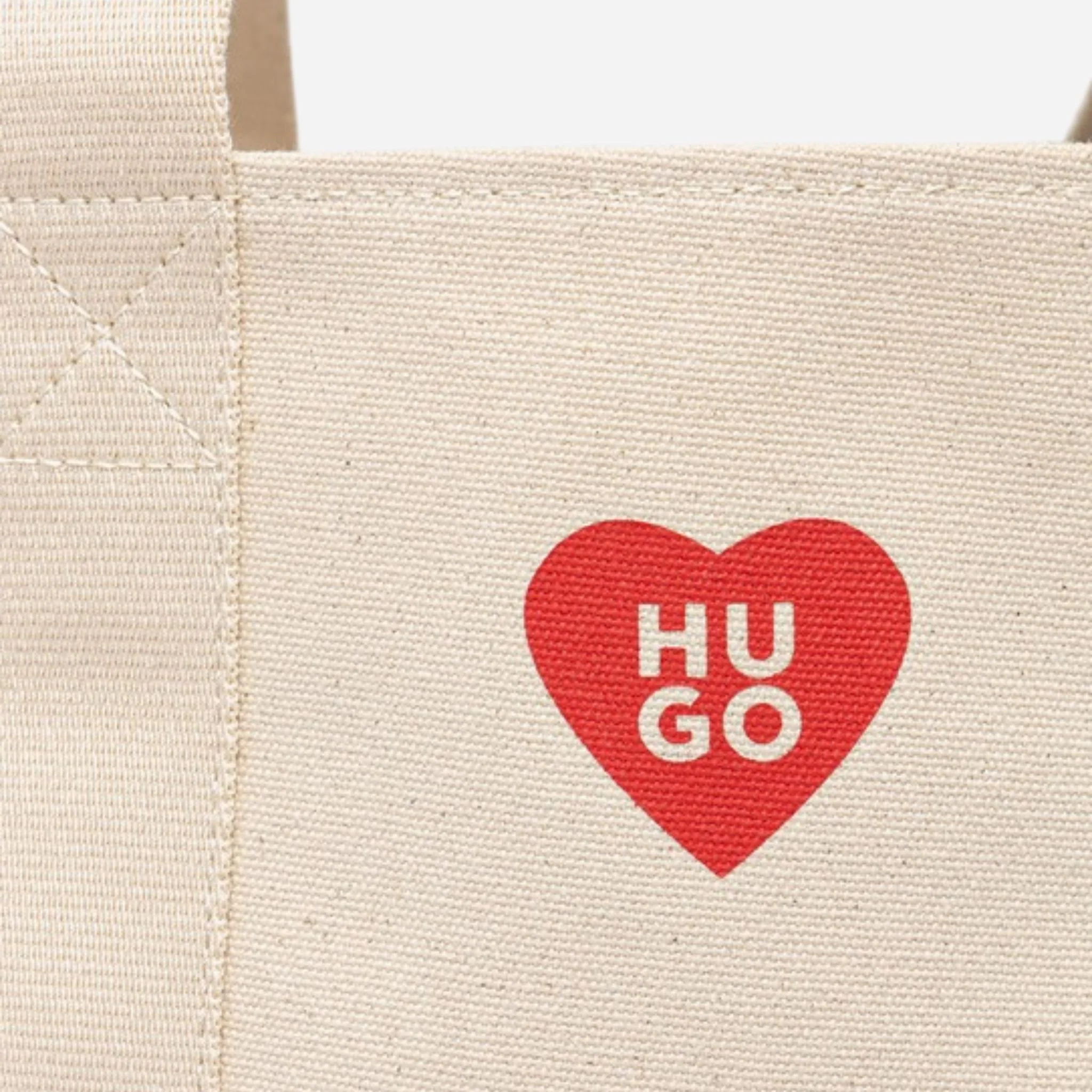 BOSS Becky Beige Tote with Hugo Heart Logo - Image 4