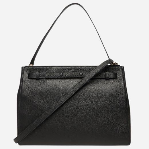 BOSS Beyond Black Grained Leather Tote Bag with Double 'B' Monogram - Image 2