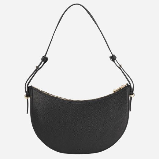 BOSS Beyond Halfmoon Black Leather Cross Body Bag - Image 2