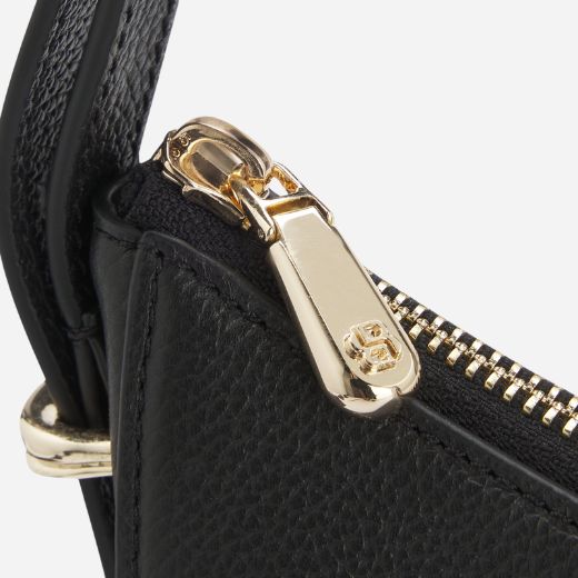 BOSS Beyond Halfmoon Black Leather Cross Body Bag - Image 4