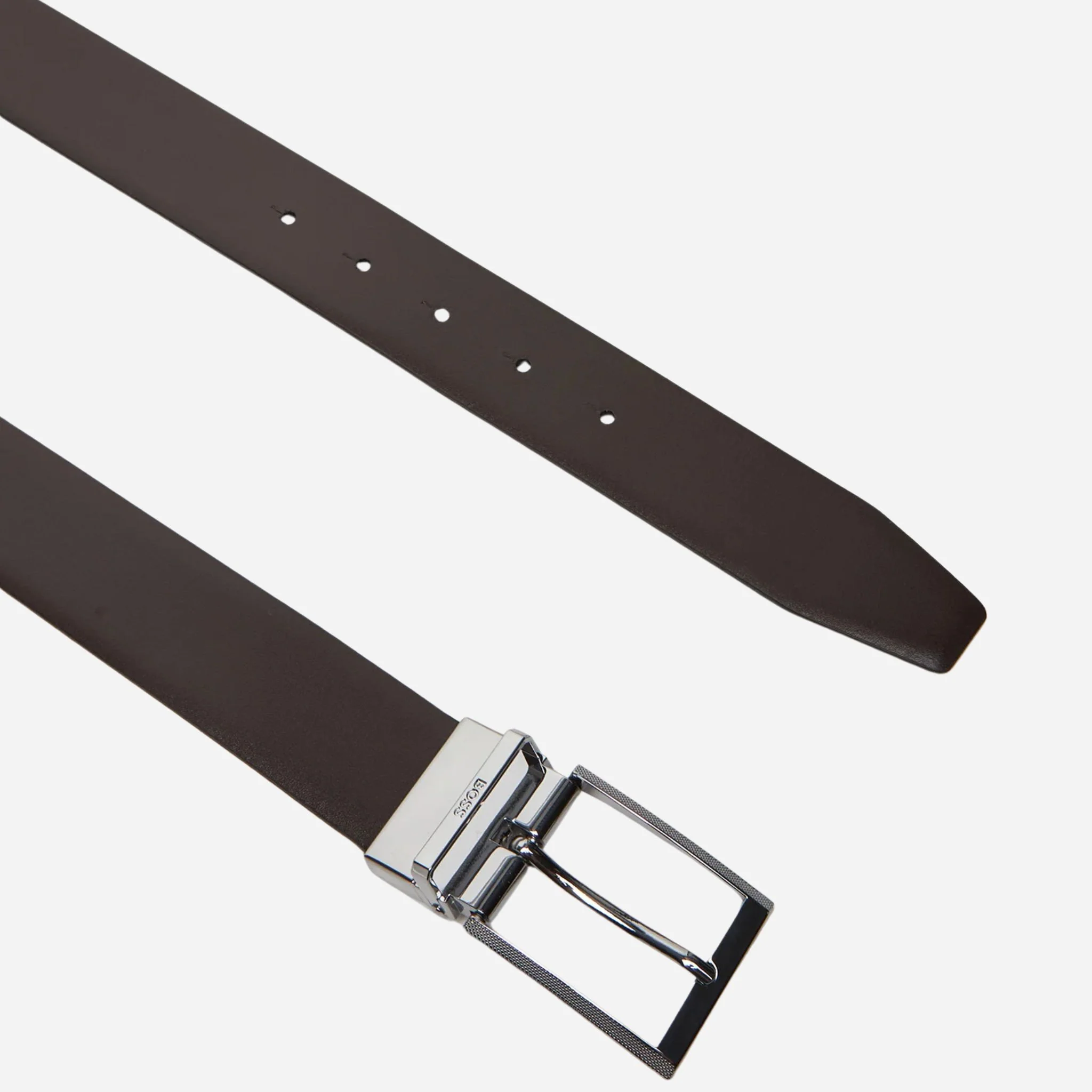 BOSS Black and Brown Reversible Gert-D Gb35 Plaque and Pin Buckle Belt - Image 3