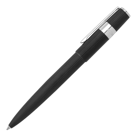 BOSS Black & Chrome Gear Pinstripe Ballpoint Pen - Image 2