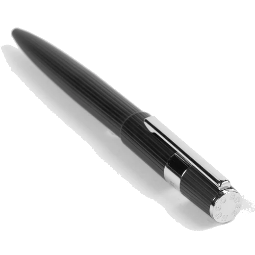 BOSS Black & Chrome Gear Pinstripe Ballpoint Pen - Image 3