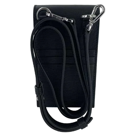 BOSS Black Gallery Italian Leather Neck Pouch - Image 3