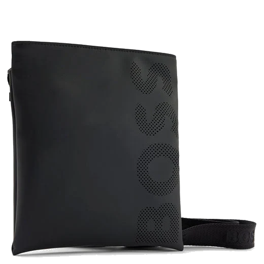 BOSS Black Goodwin Faux Leather Envelope Bag - Image 3