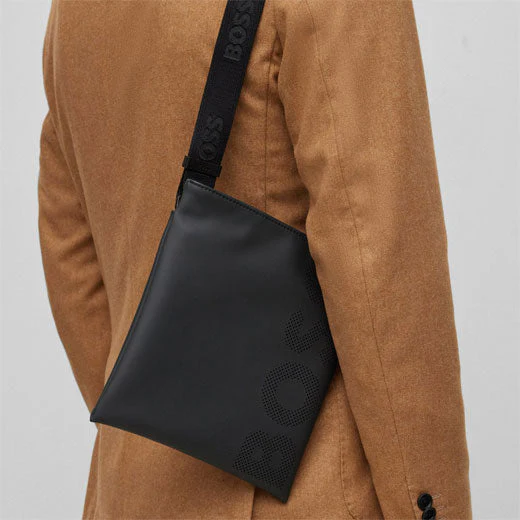 BOSS Black Goodwin Faux Leather Envelope Bag - Image 5