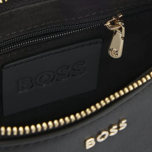BOSS Black Leather Numah Minibag with Double 'B' Monogram Charm - Image 3