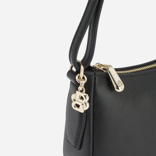 BOSS Black Leather Numah Minibag with Double 'B' Monogram Charm - Image 4