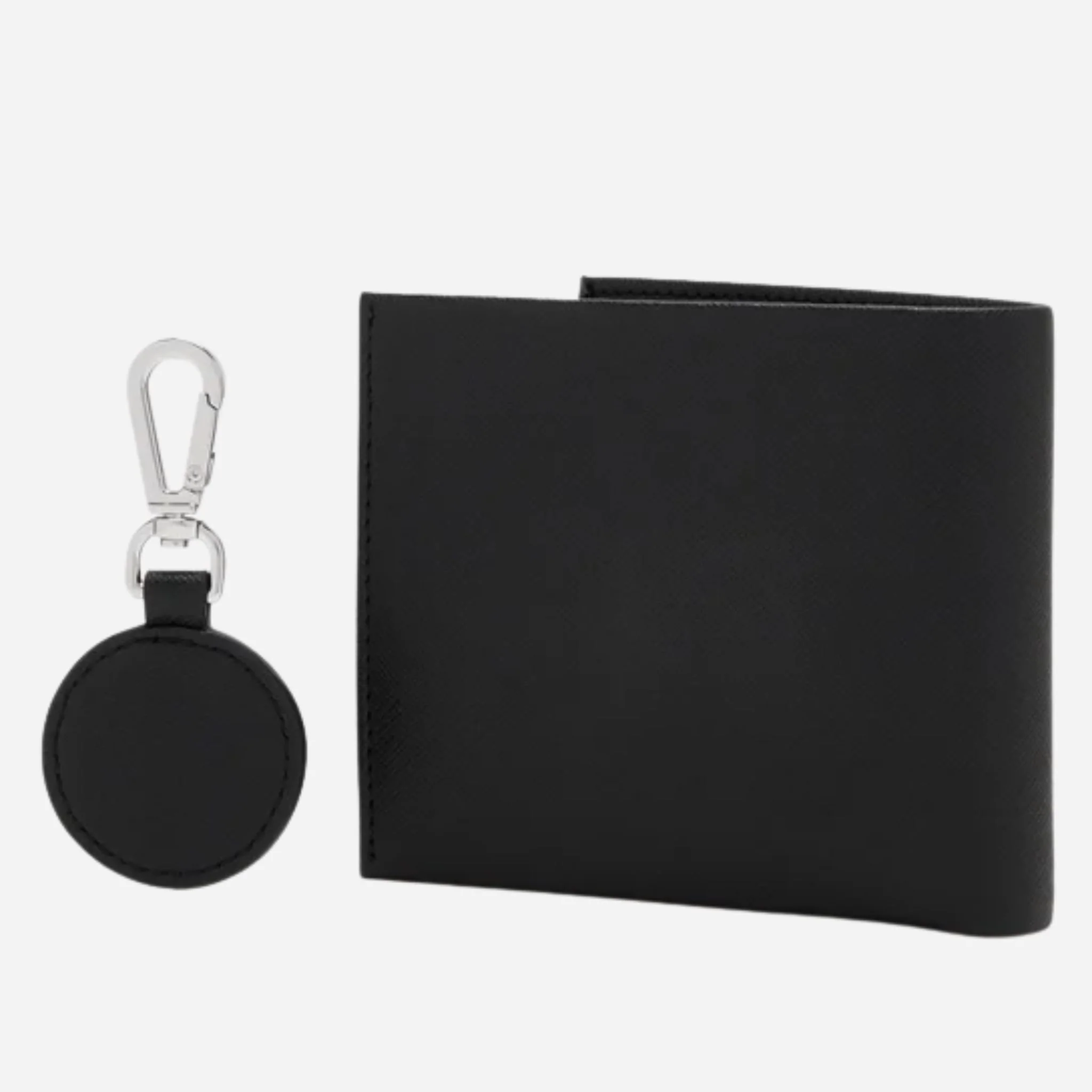 BOSS Black Wallet and Keyring Gift Set with Double "B" Monogram Logo - Image 2