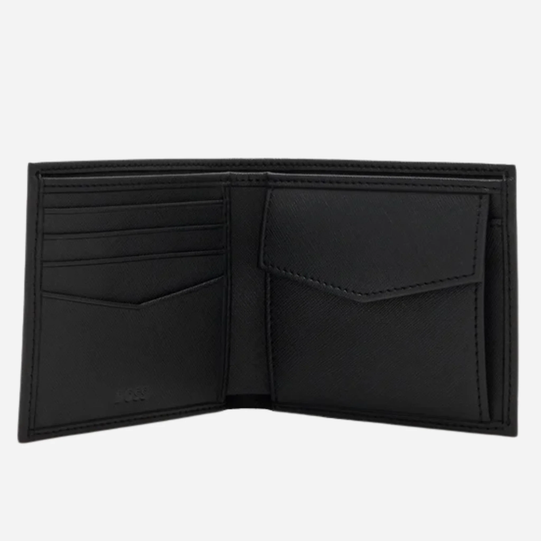 BOSS Black Wallet and Keyring Gift Set with Double "B" Monogram Logo - Image 3
