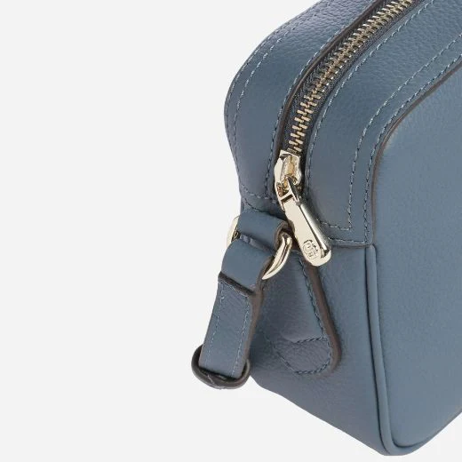 BOSS Blue-Grey Leather Lenah Cross Body Bag - Image 3