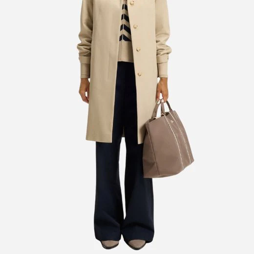 BOSS Brown and Cream Palmah Tote with Logo Straps - Image 7