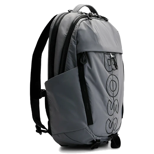 BOSS Bryant Grey Backpack with Logo - Image 2