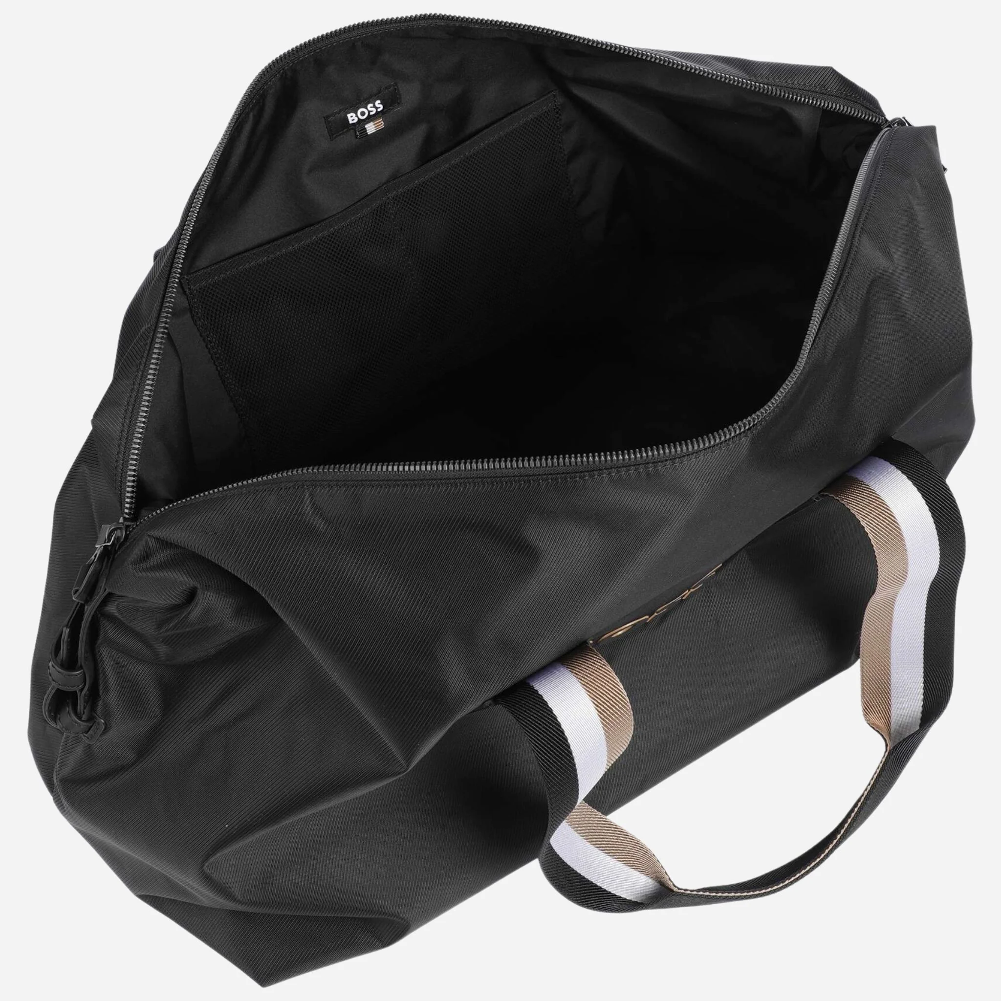 BOSS Catch 3.0 Black Holdall with Large Raised Logo - Image 4