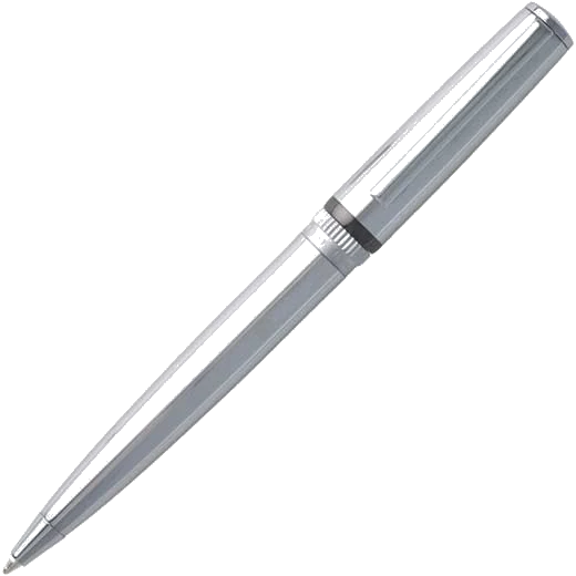 BOSS Chrome Gear Ballpoint Pen & Keystone Grey A5 Conference Folder Set - Image 2
