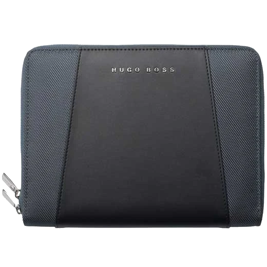 BOSS Chrome Gear Ballpoint Pen & Keystone Grey A5 Conference Folder Set - Image 3