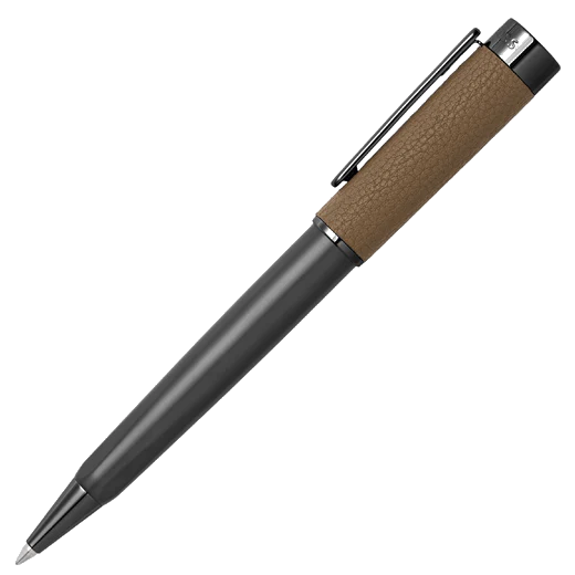 BOSS Corium Chrome Ballpoint Pen Camel - Image 2