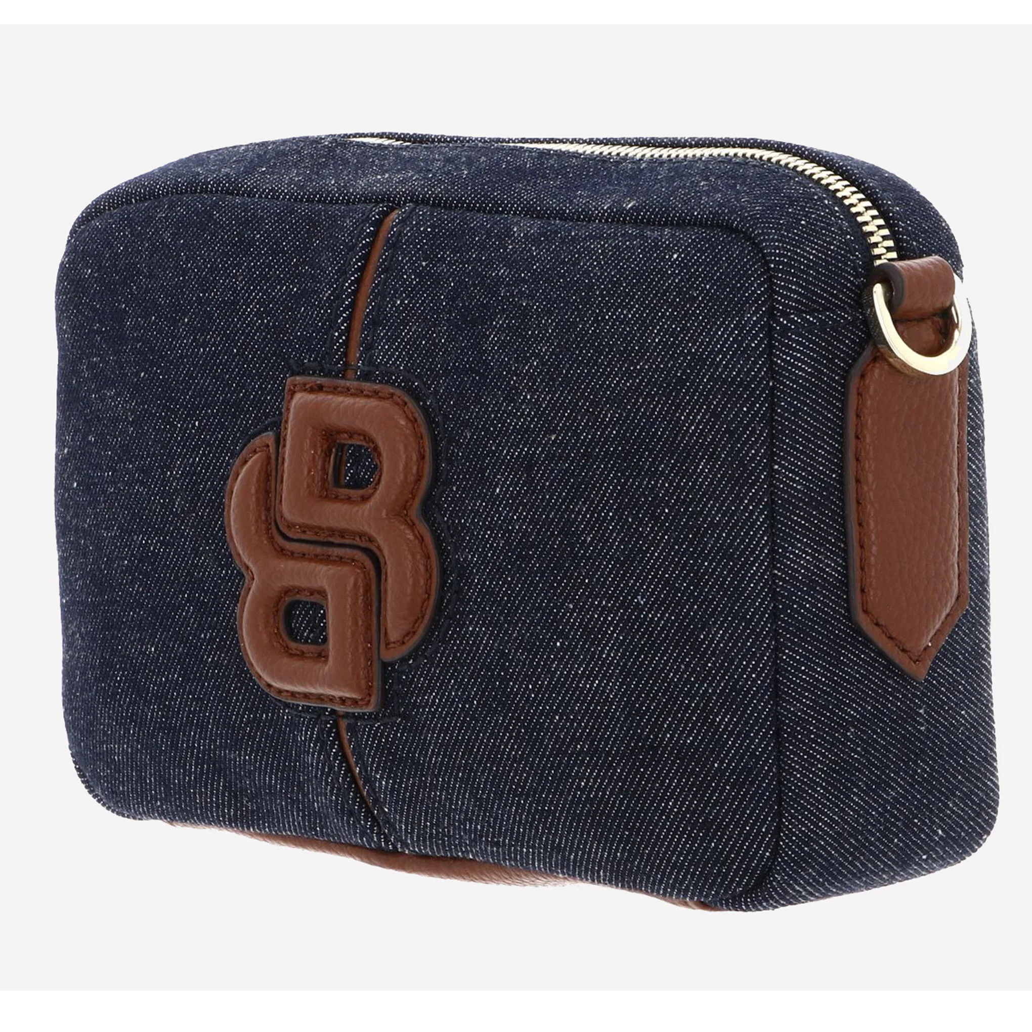 BOSS Cotton Anett Navy Cross Body Bag with Double ‘B’ Monogram - Image 3