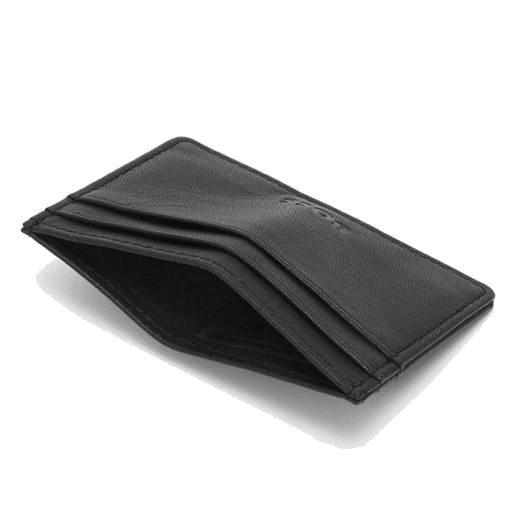 BOSS Crew Black Leather 4CC Card Holder - Image 3