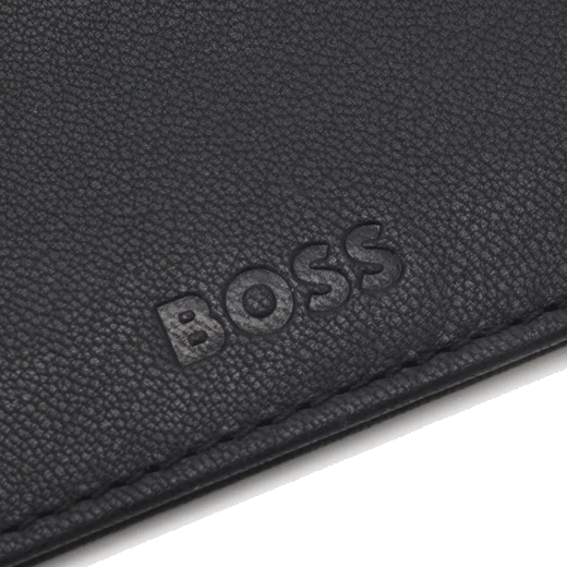 BOSS Crew Black Leather 4CC Card Holder - Image 4