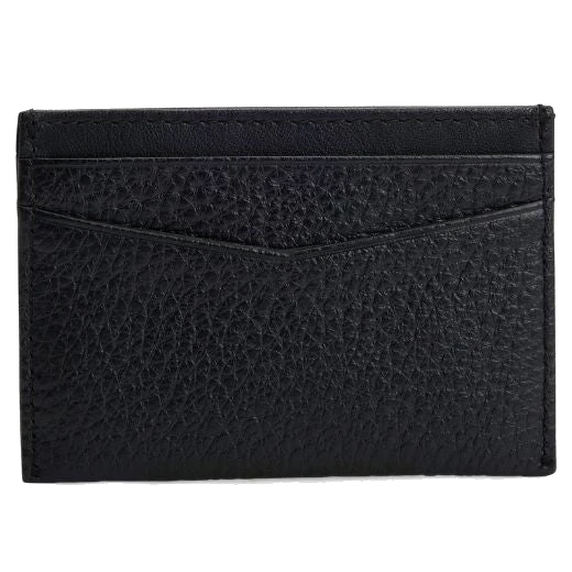 BOSS Crosstown 4CC Grained Black Leather Card Holder - Image 3