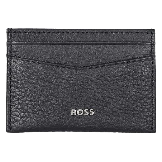 BOSS Crosstown 4CC Navy Grained Leather Card Holder