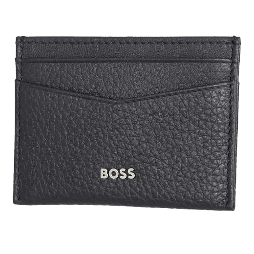 BOSS Crosstown 4CC Navy Grained Leather Card Holder - Image 2