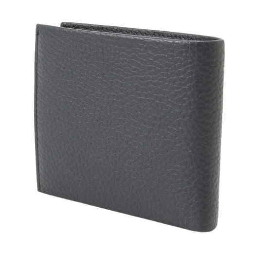 BOSS Crosstown 8CC Navy Grained Leather Bifold Wallet - Image 2