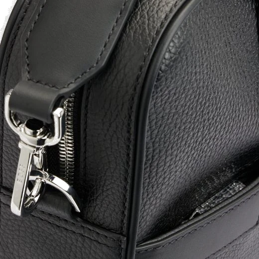 BOSS Crosstown Italian Leather Black Document Case - Image 5