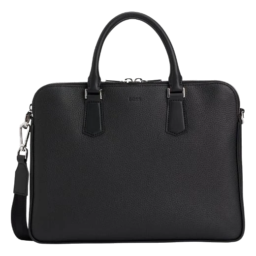 BOSS Crosstown Slim Document Case in Italian Leather